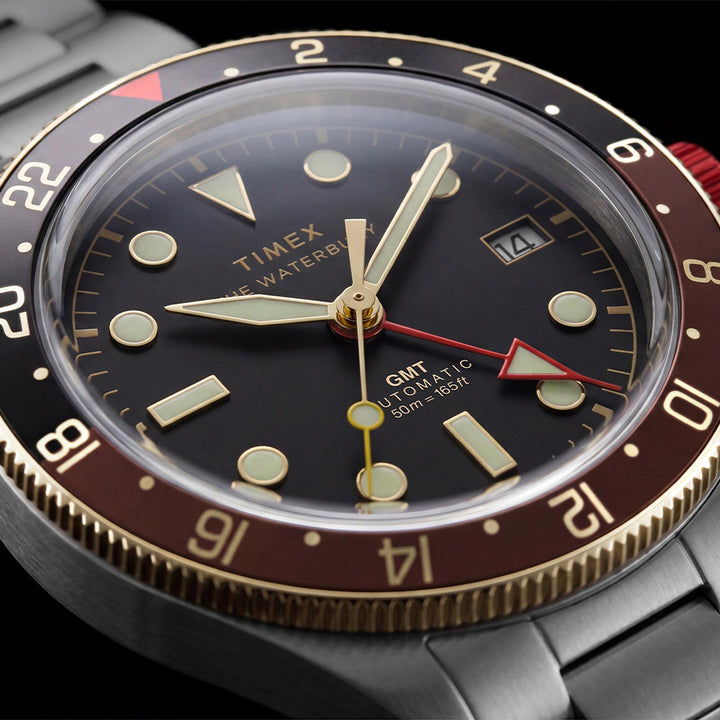 Waterbury Heritage Gmt Automatic 42mm Stainless Steel Band
