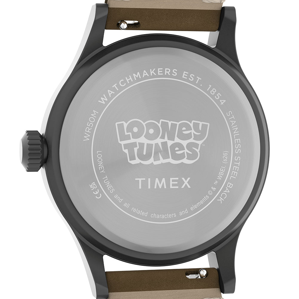 Timex Expedition Scout x Looney Tunes 3-Hand 40mm Leather Band