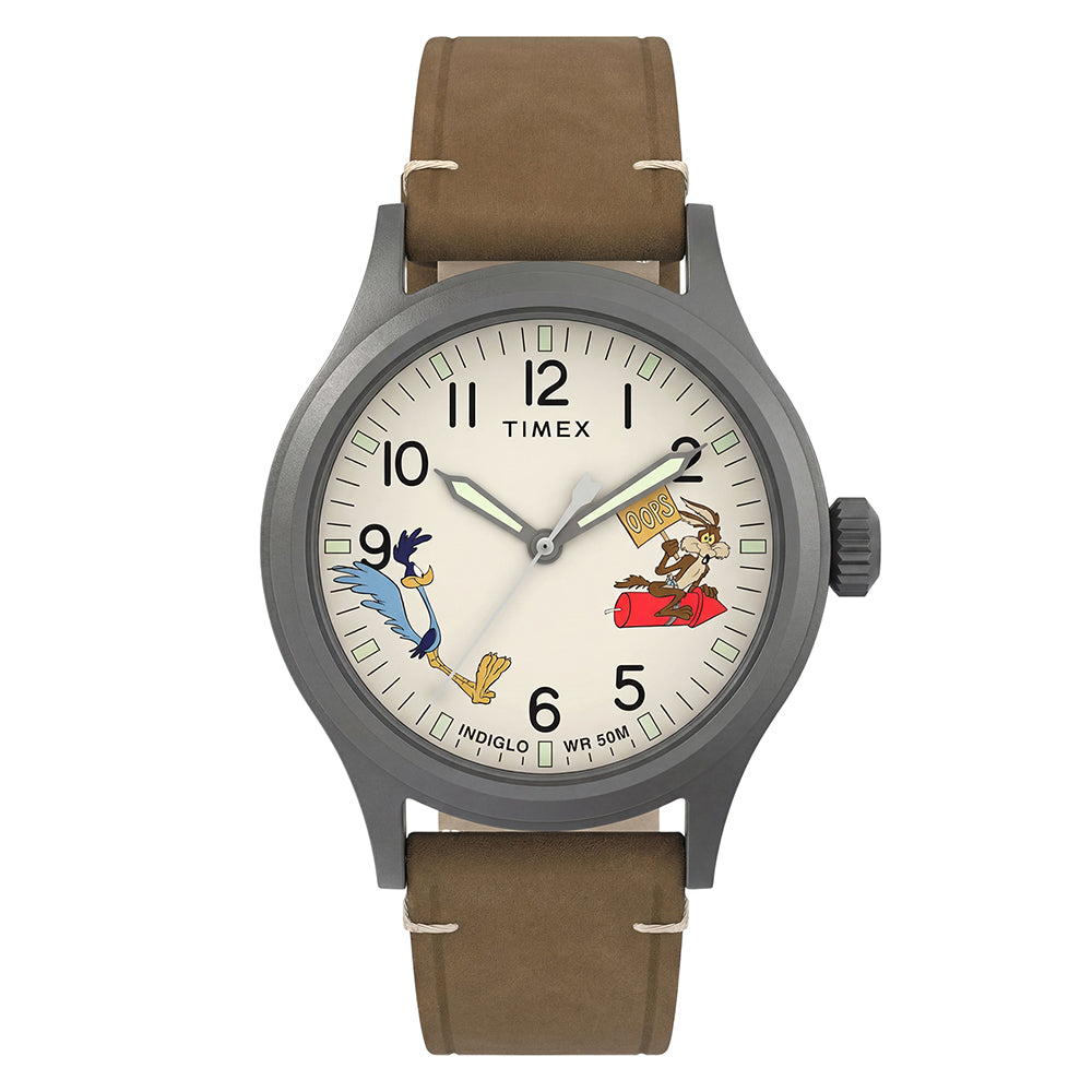 Timex Expedition Scout x Looney Tunes 3-Hand 40mm Leather Band