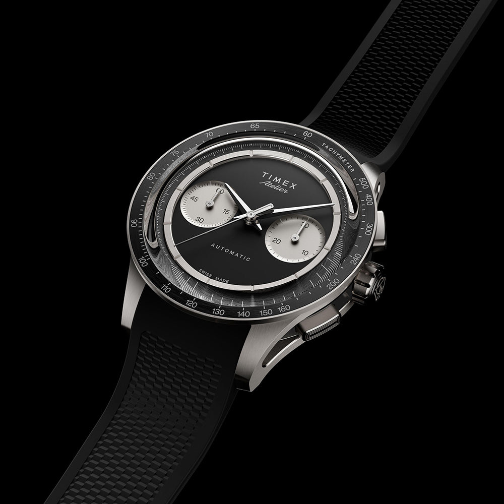 Timex Atelier Chronograph Automatic M1A Ti Chronograph 42mm Rubber Band