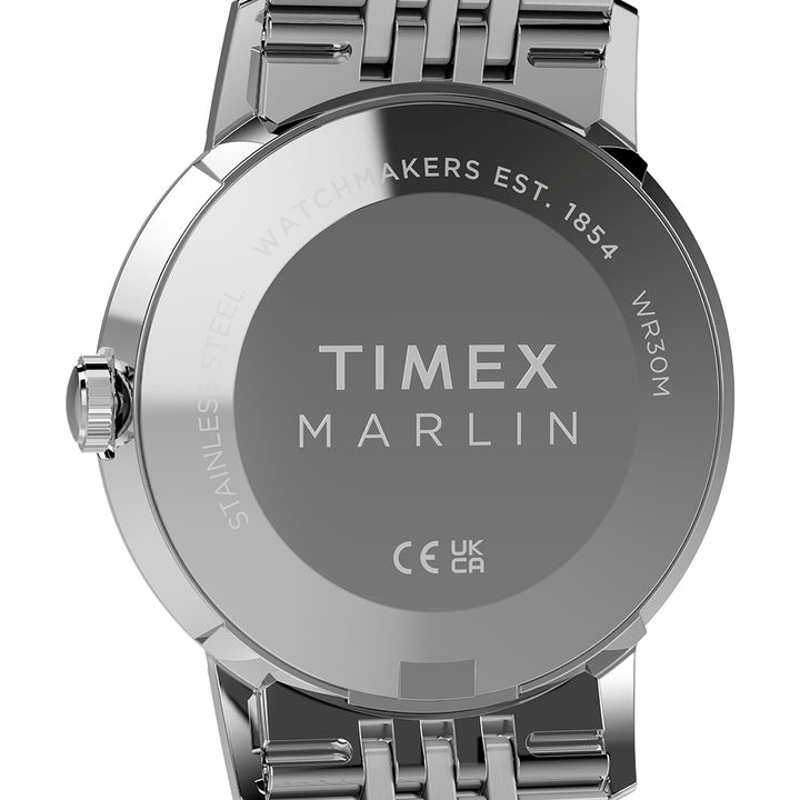 Marlin Quartz 3-Hand 34mm Stainless Steel Band
