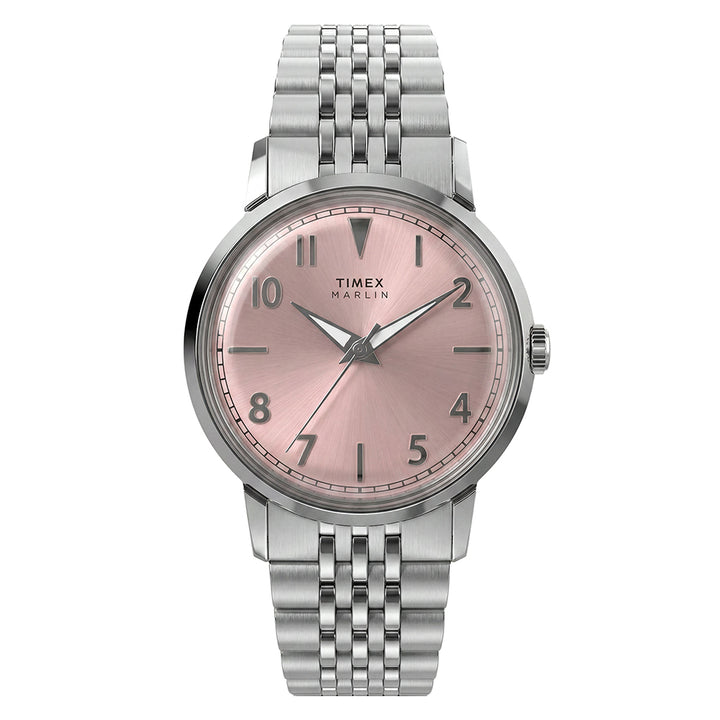 Marlin Quartz 3-Hand 34mm Stainless Steel Band