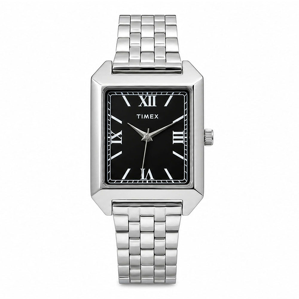 Elm Square 3-Hand 35mm Stainless Steel Band