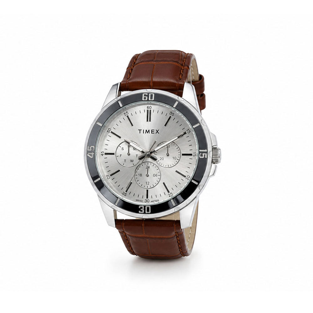 Danbury Multifunction 43mm Leather Band