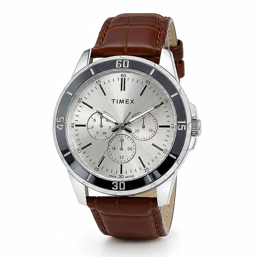 Danbury Multifunction 43mm Leather Band