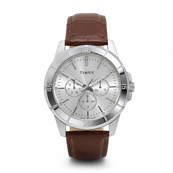 Danbury Multifunction 43mm Leather Band