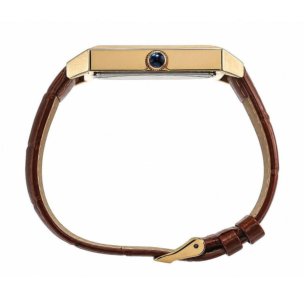 Elm Square 3-Hand 35mm Leather Band