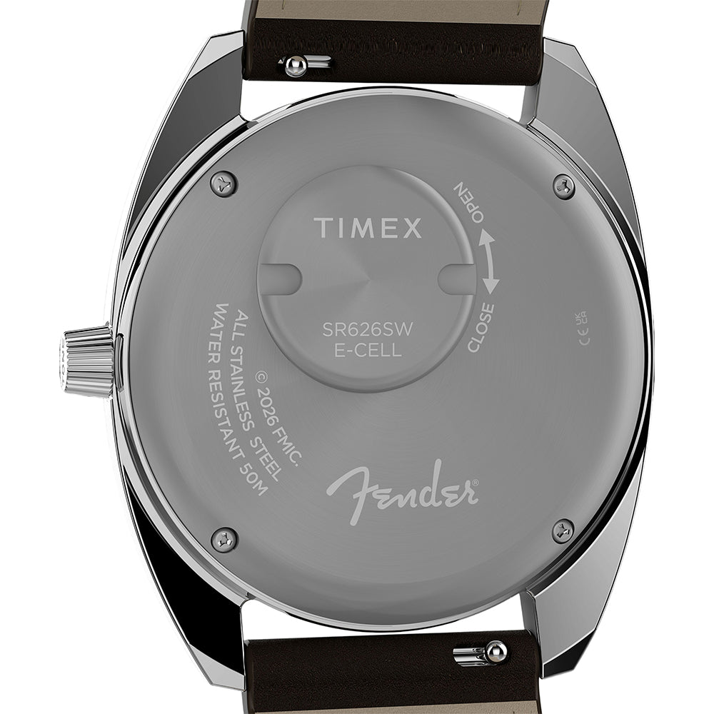 Timex x Fender 3-Hand 37mm Leather Band
