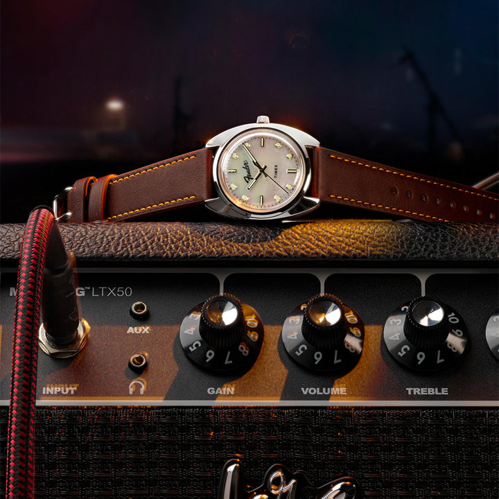 Timex x Fender 3-Hand 37mm Leather Band