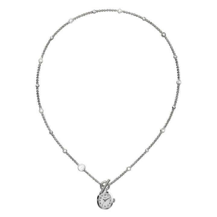 Timex Cavatina Mini Necklace 3-Hand 17mm Stainless Steel Band