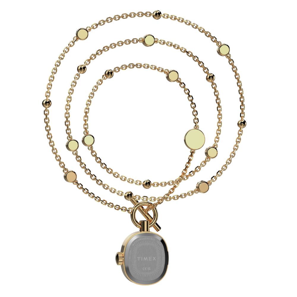 Timex Cavatina Mini Necklace 3-Hand 17mm Stainless Steel Band
