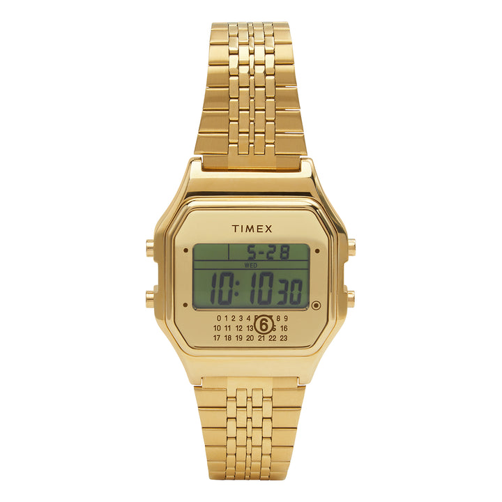 Timex x MM6 Digital 34mm Stainless Steel Band