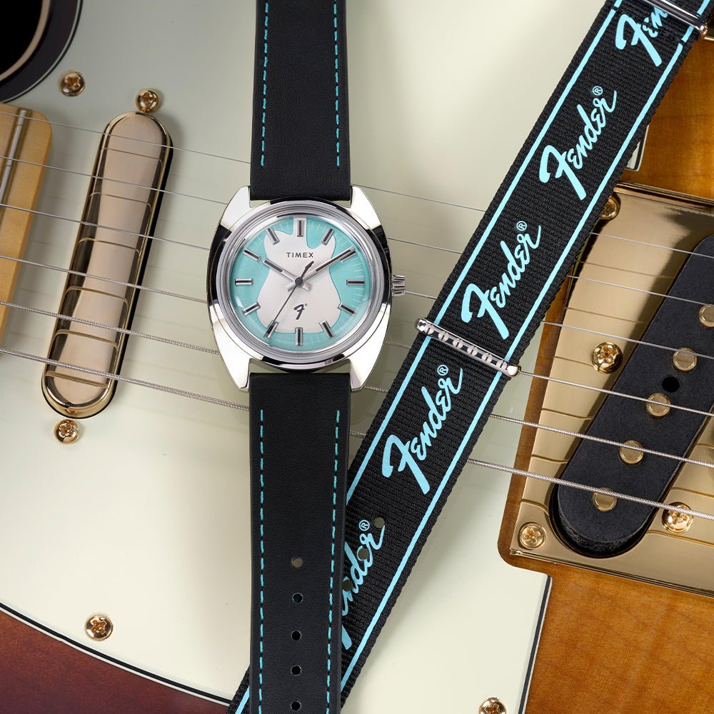 Timex x Fender 3-Hand 37mm Leather Band