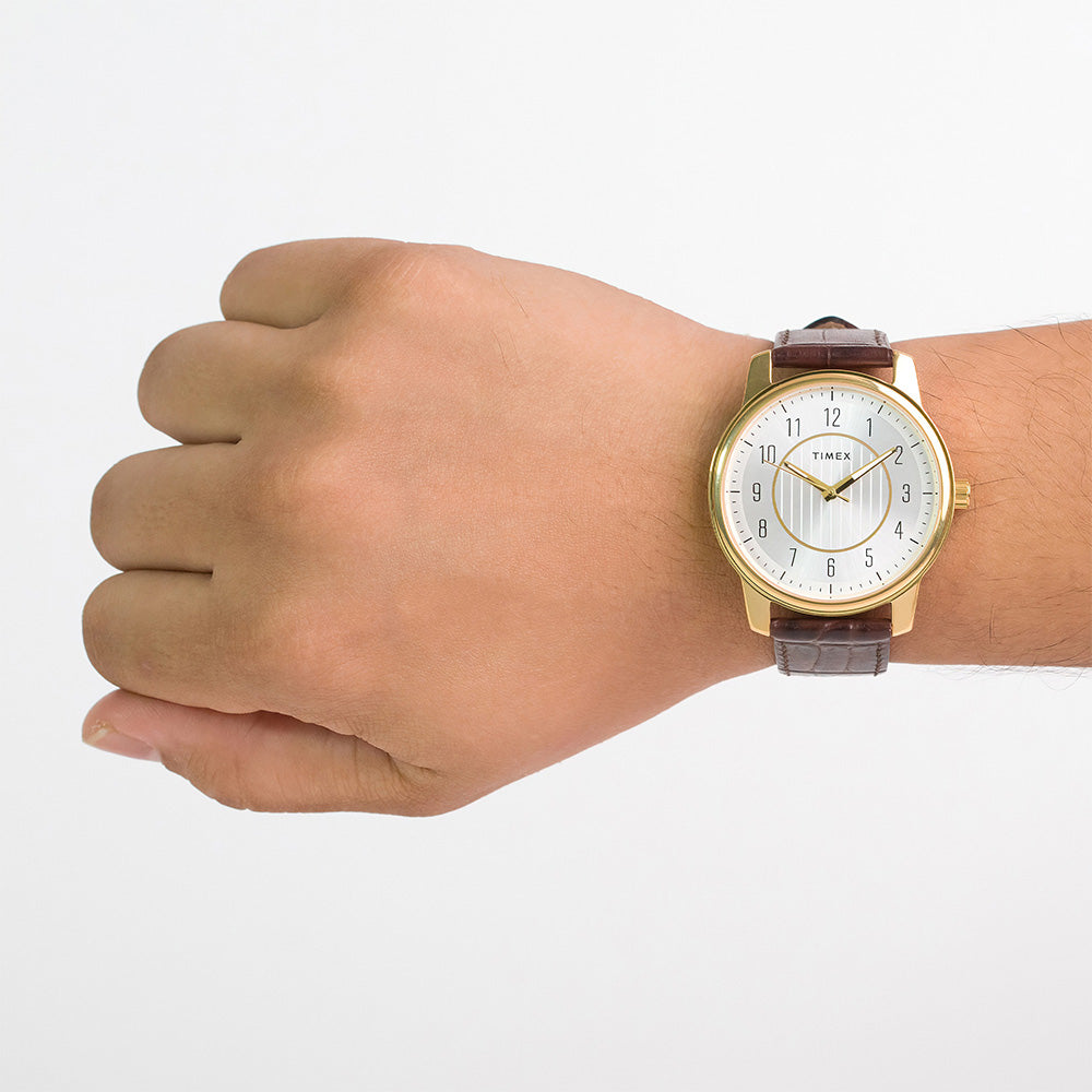 Tg-7S Series 3-Hand 41mm Leather Band