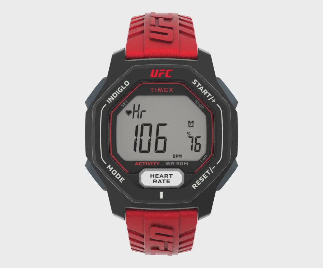 Timex Ufc Spark Digital 46mm Resin Band