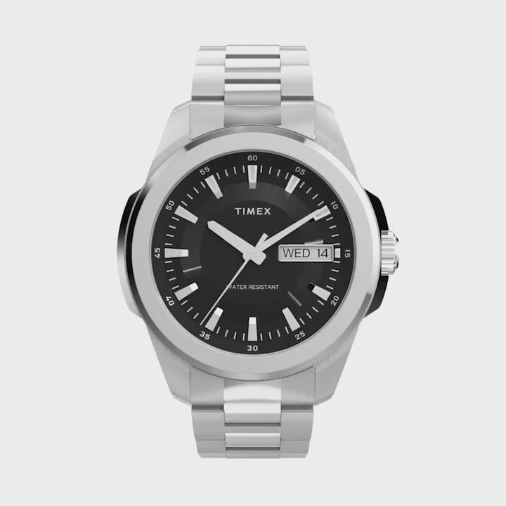 Essex Avenue Day-Date 45mm Stainless Steel Band