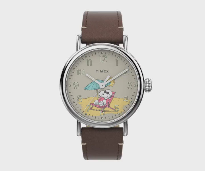 Standard x Peanuts 3-Hand 40mm Leather Band