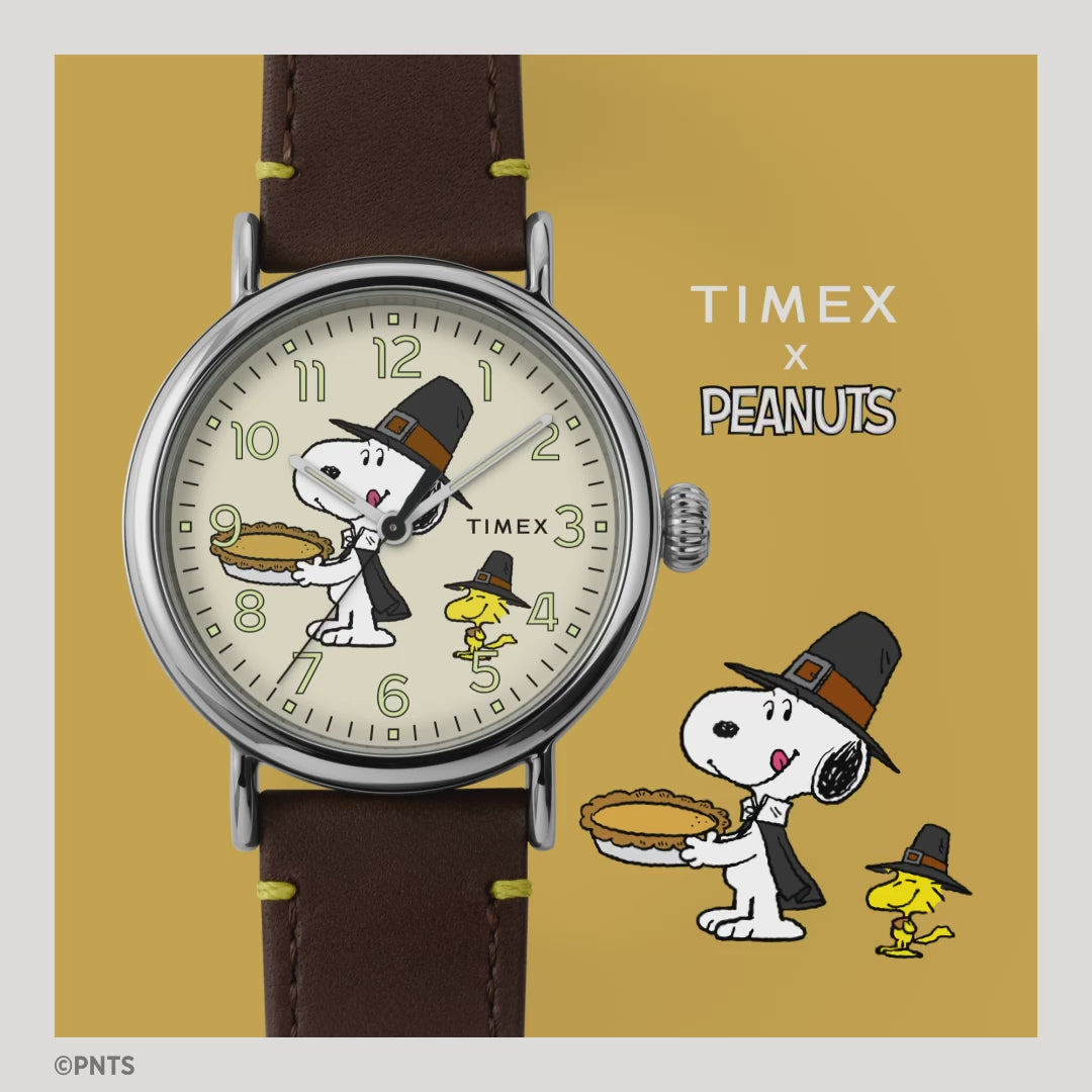 Standard x Peanuts 3-Hand 40mm Leather Band