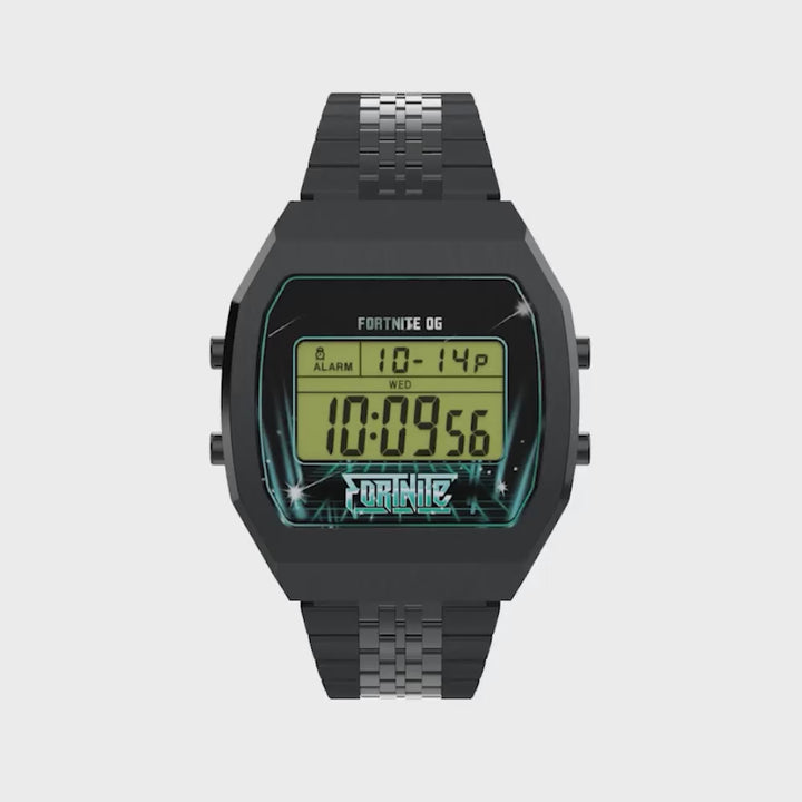Timex T80 x Fortnite Digital 36mm Stainless Steel Band