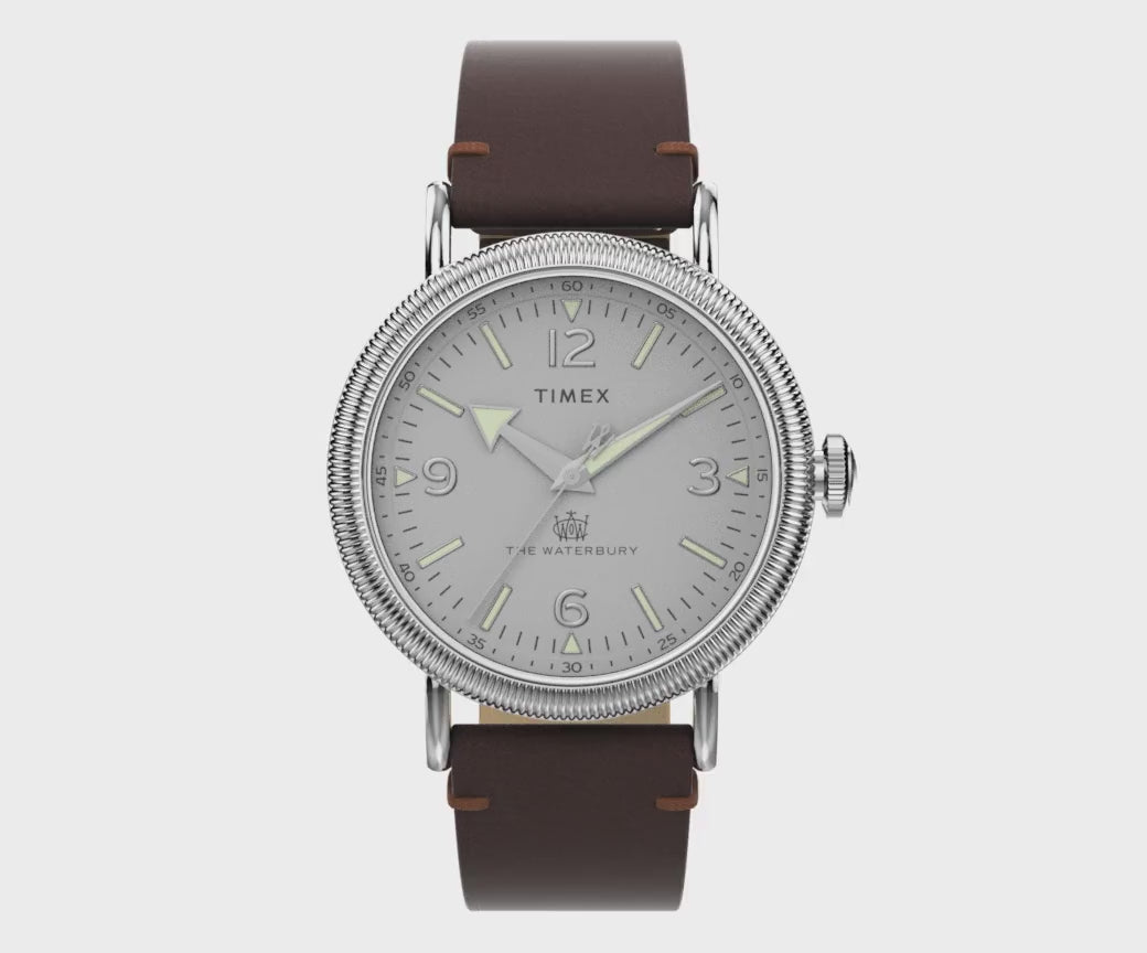 Waterbury Standard 3-Hand 40mm Leather Band