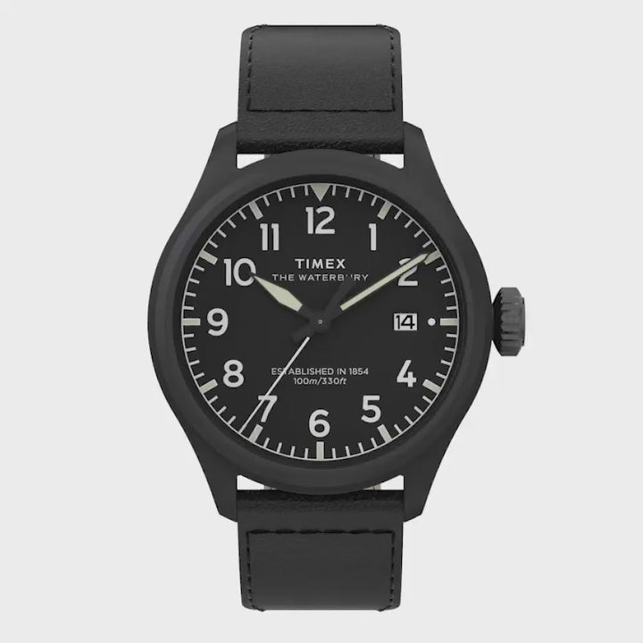 Waterbury Ace Date 41mm Leather Band
