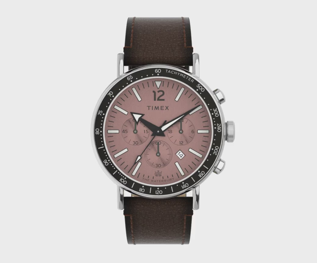 Waterbury Chronograph 43mm Leather Band