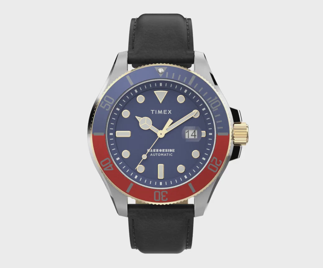 Harborside Coast Automatic Date 43mm Leather Band