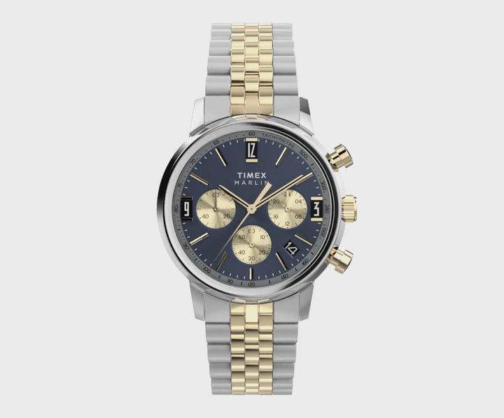 Marlin Quartz Chronograph 40mm Stainless Steel Band