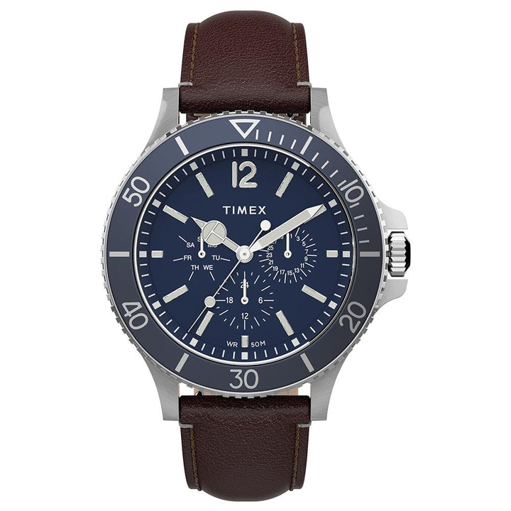 Harborside Multifunction 43mm Leather Band