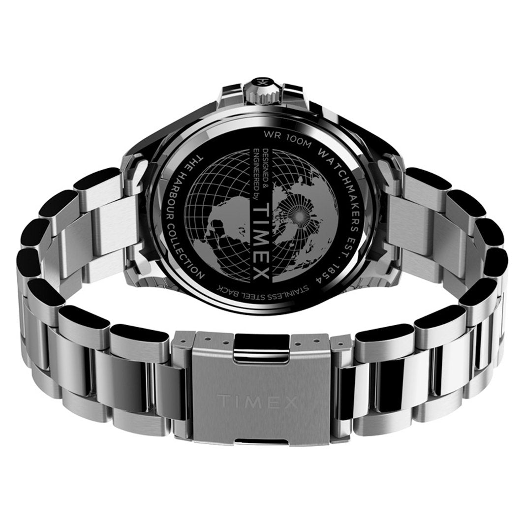 Harborside Coast 3-Hand 43mm Stainless Steel Band