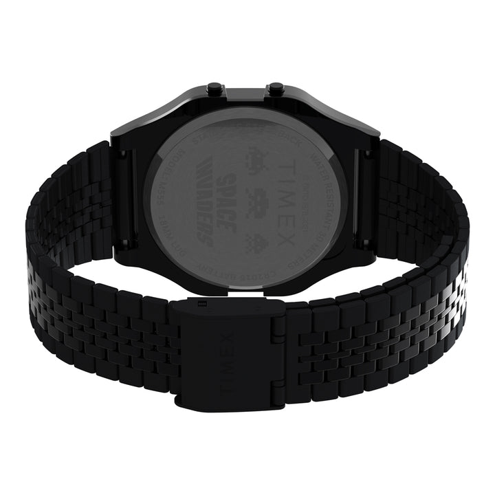 Timex 80 Space Invaders Digital 34mm Stainless Steel Band