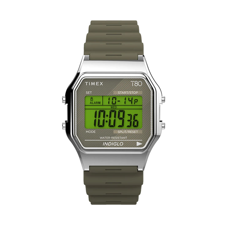 Timex T80 Digital 34mm Resin Band