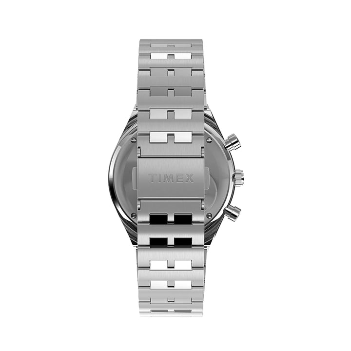 Q Timex Chronograph 40mm Stainless Steel Band