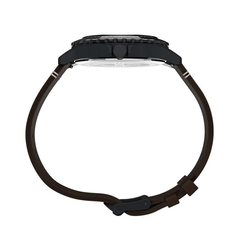 Navi XL 3-Hand 41mm Leather Band