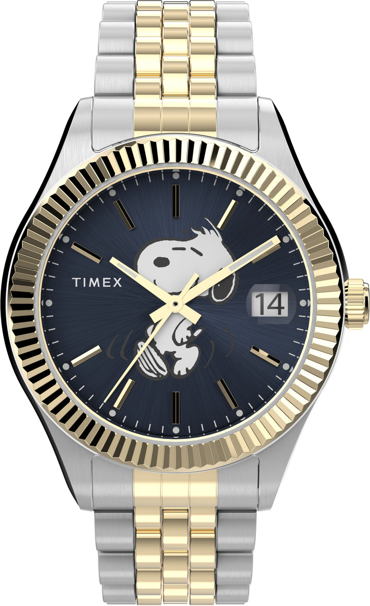 Timex Legacy X Peanuts Day-Date 36mm Stainless Steel Band